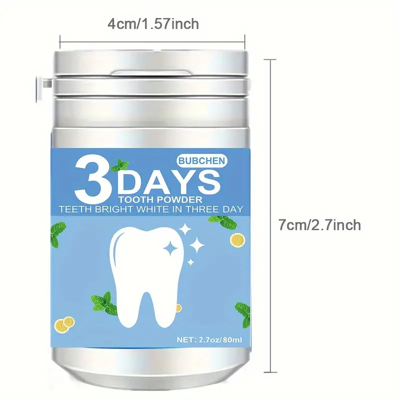 Teeth deep cleaning powder, breath freshener, daily life teeth cleaning powder