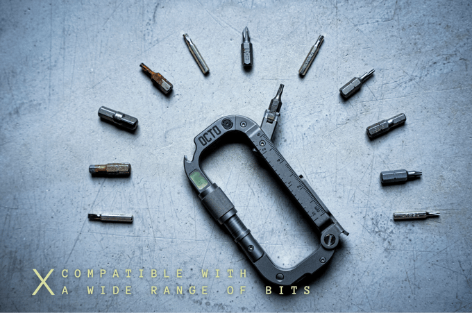 Rugged Ti multitool carabiner w. Window breaker