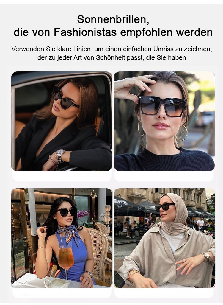 Women's high-end luxury gradient sunglasses
