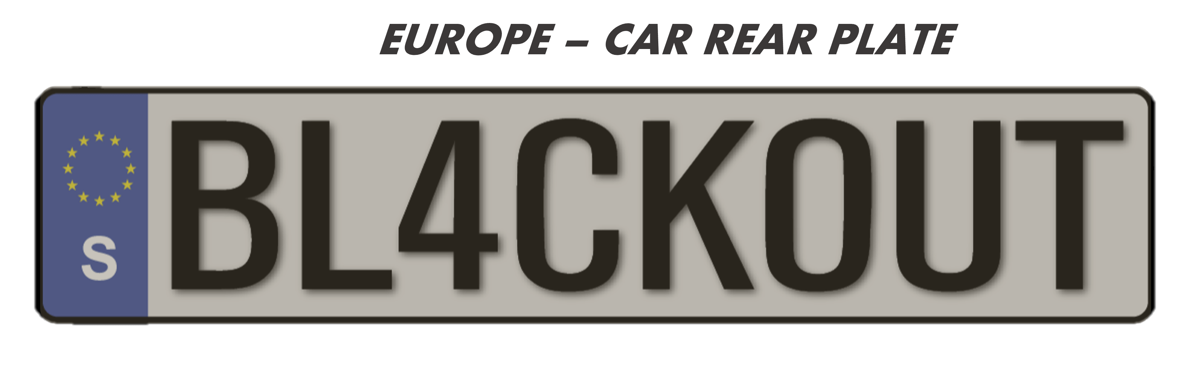 BL4CKOUT PLATE
