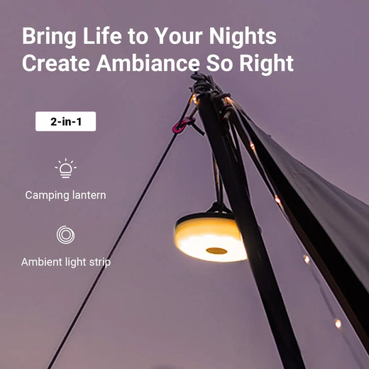 2-in-1 Galaxy Outdoor Light Strip & Camping Lantern Light
