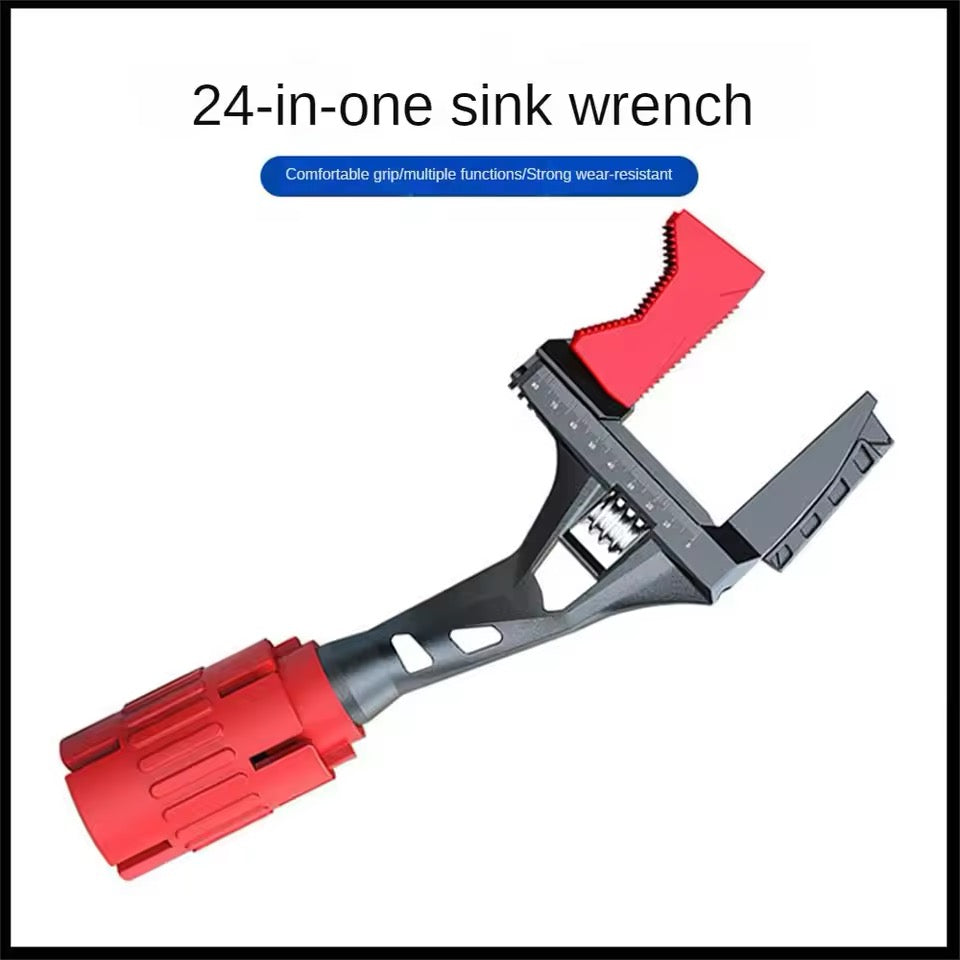 Short Shank Pipe Wrench Lightweight Suitable For Various Household Fittings No Slipping With Teeth Strong Fire Resistance