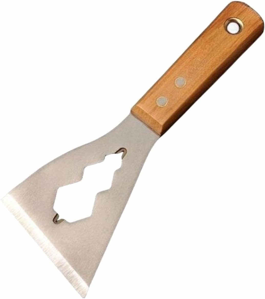 3 inch knife scrapers, multifunctional stainless steel spatula for drywall repair, wallpaper removal, applying putty, plaster, cement (3 pack)