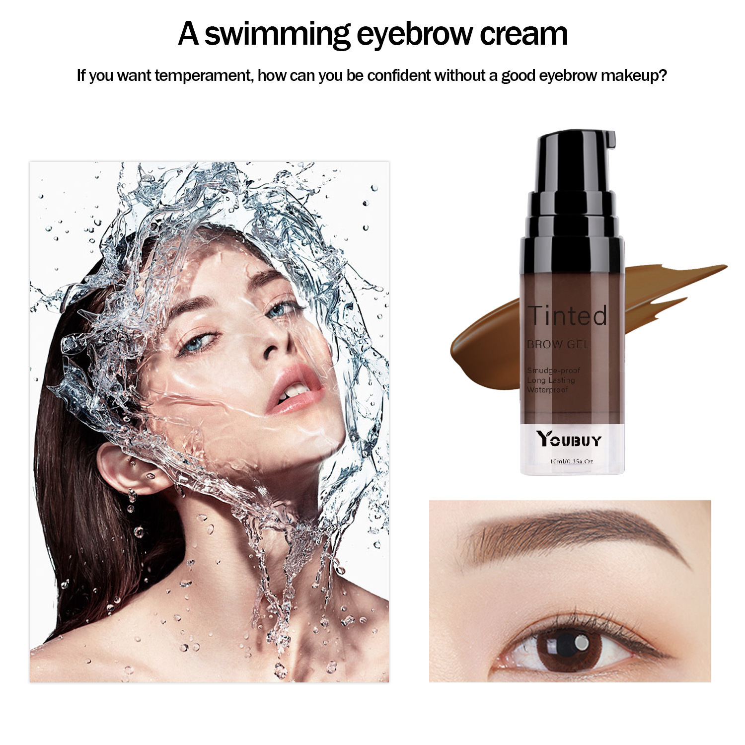 YOUBUY eyebrow dye eyebrow gel waterproof quick-drying natural eyebrow long-lasting-buy 1 get 1(2pcs)