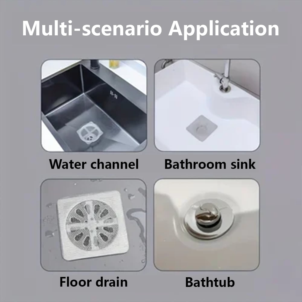 Multifunctional disposable filter for floor drains and drains