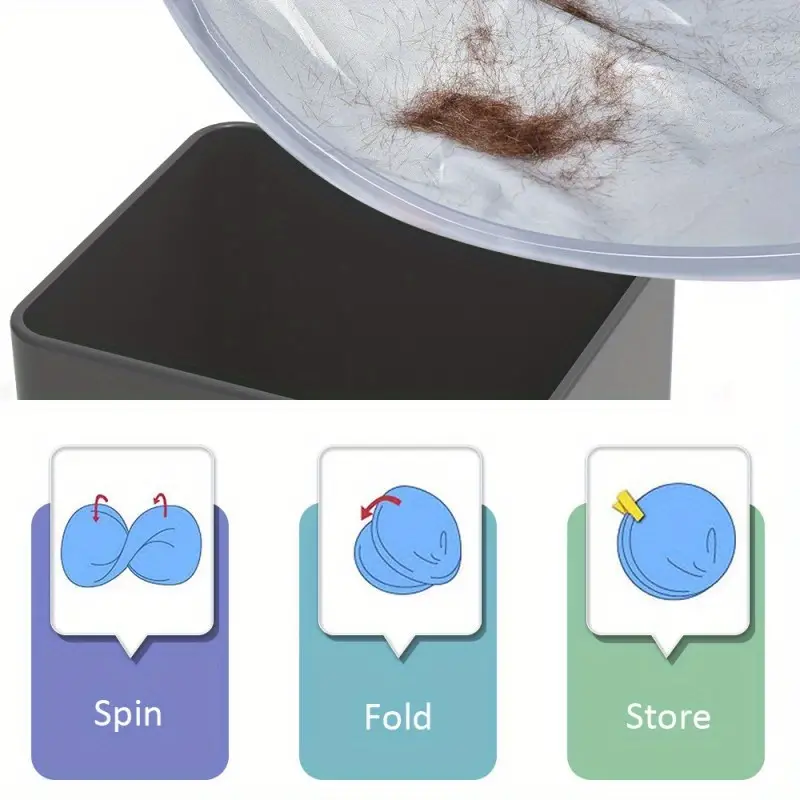 Foldable haircut cape-no more messy hair