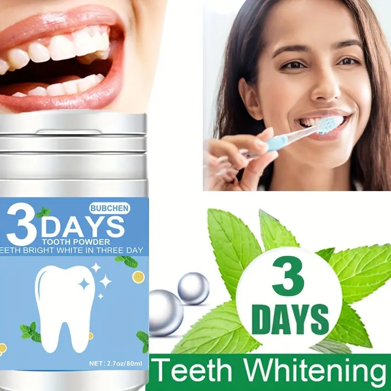 Teeth deep cleaning powder, breath freshener, daily life teeth cleaning powder