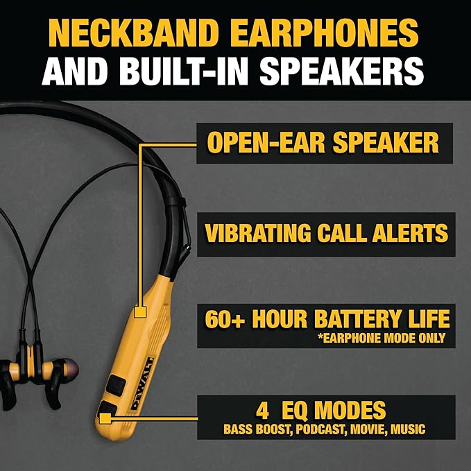 2-in-1 Neckband Wireless Bluetooth Headphones