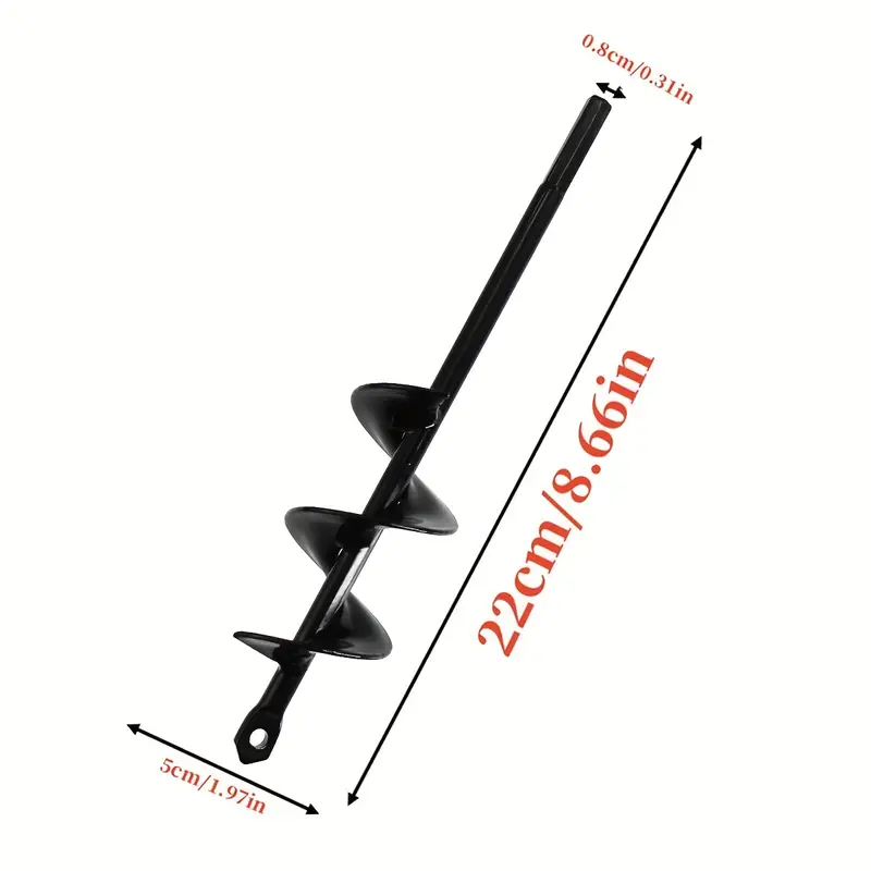 Garden Plant Auger Drill Bit: Plant Faster With 3/8" Hex Drive Drill!