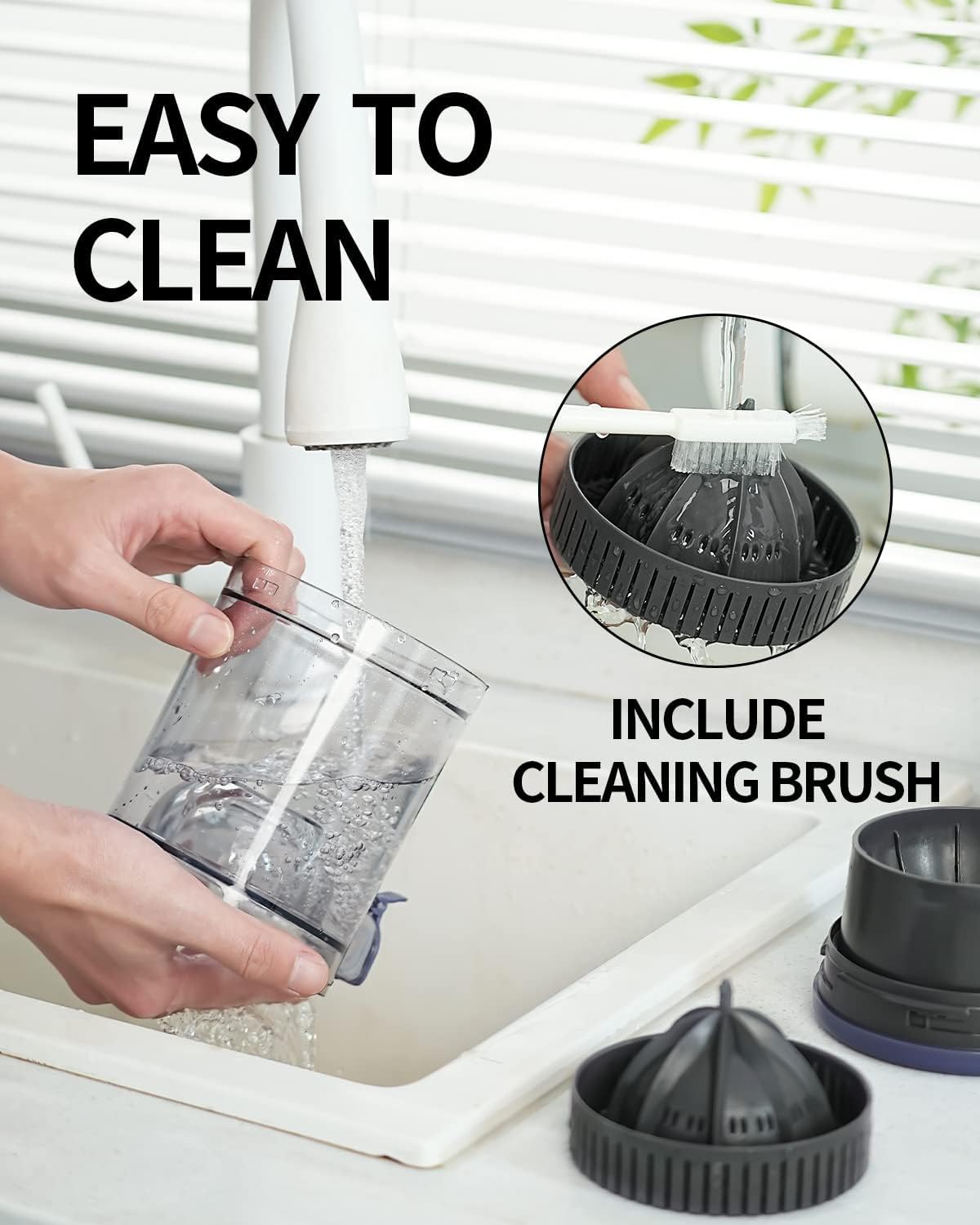 Portable USB rechargeable juicer for home use multifunctional pomace juice separation