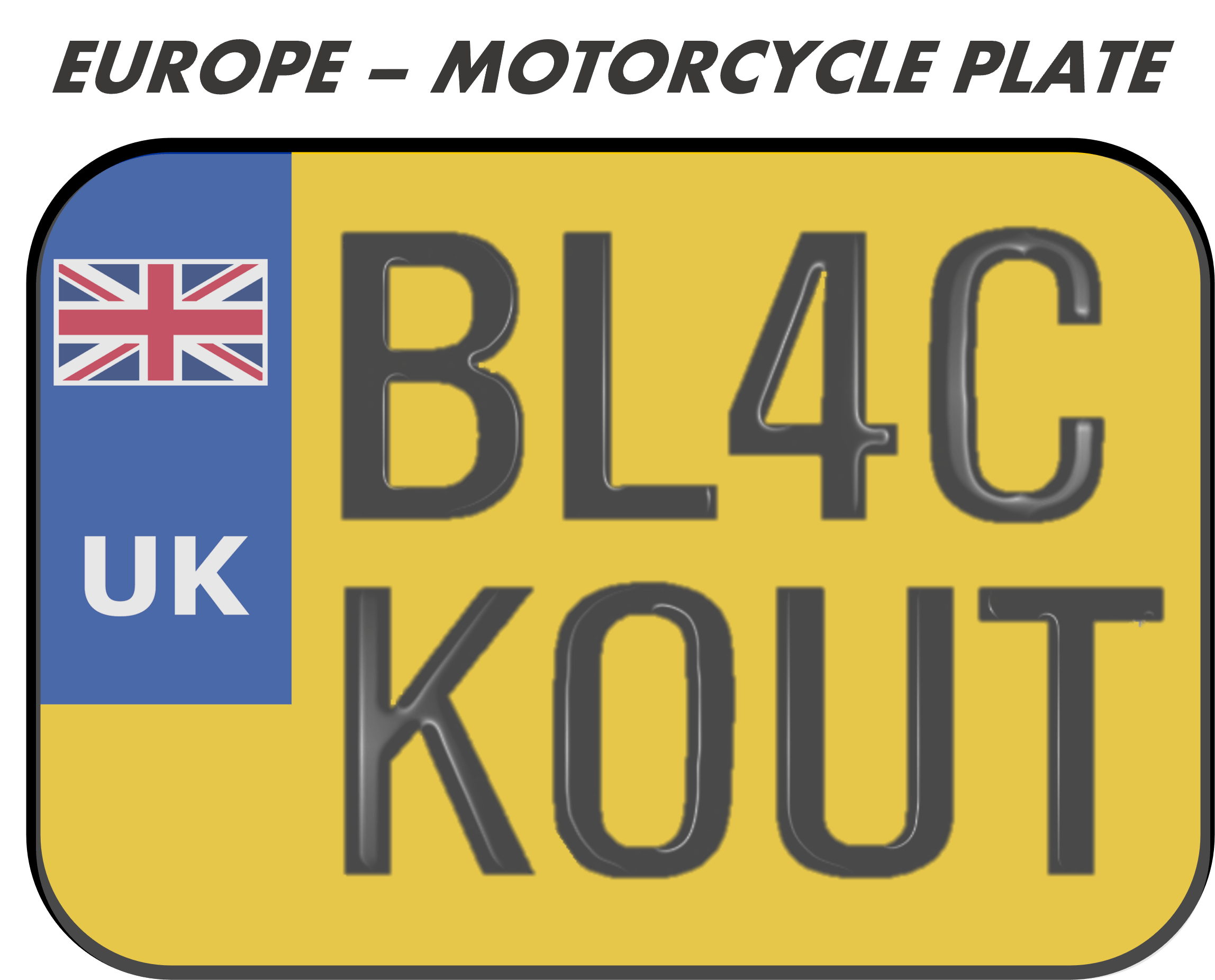 BL4CKOUT PLATE
