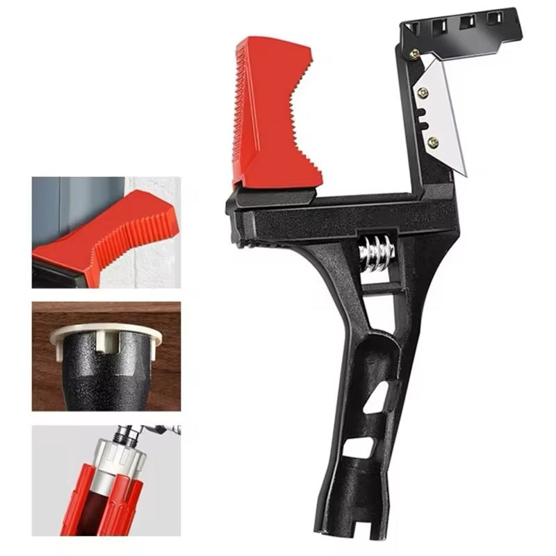 Short Shank Pipe Wrench Lightweight Suitable For Various Household Fittings No Slipping With Teeth Strong Fire Resistance
