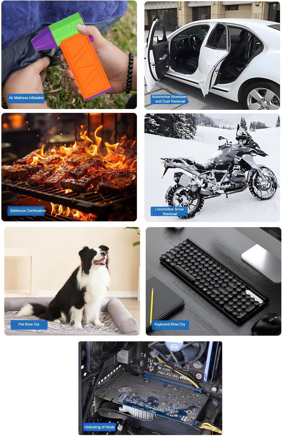 Electric Air Duster Handheld Jet Fan