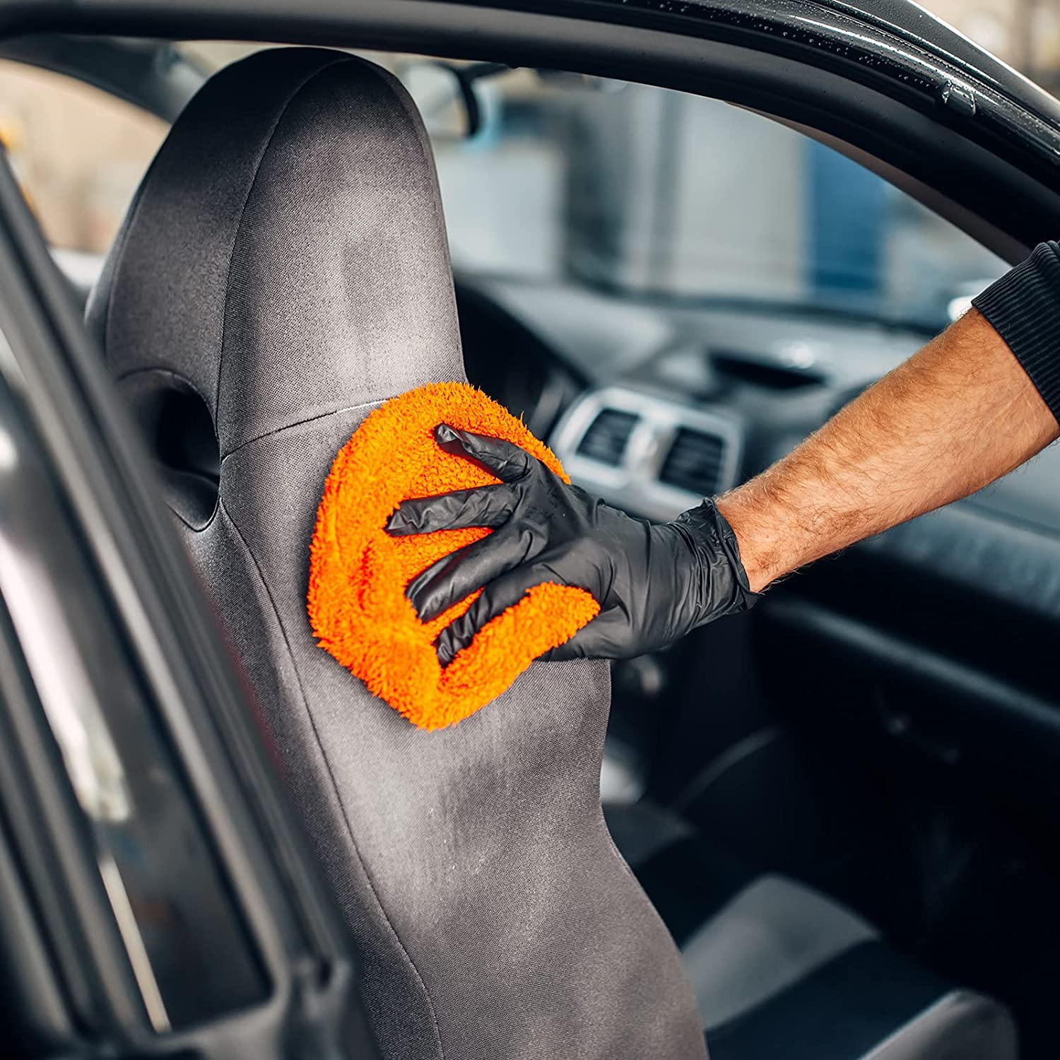 Disposable Black Nitrile Gloves Safety Tools For Household Cleaning