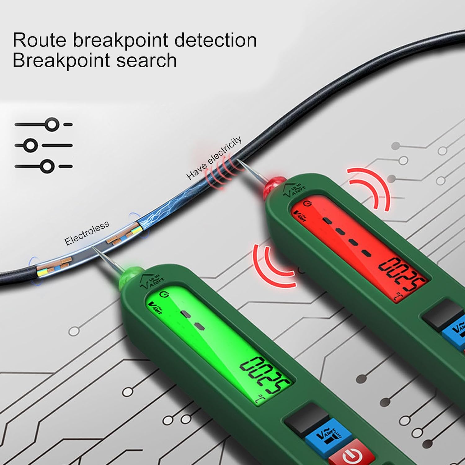 Advanced Digital Voltage Tester Pen - Safe Breakpoint Identification