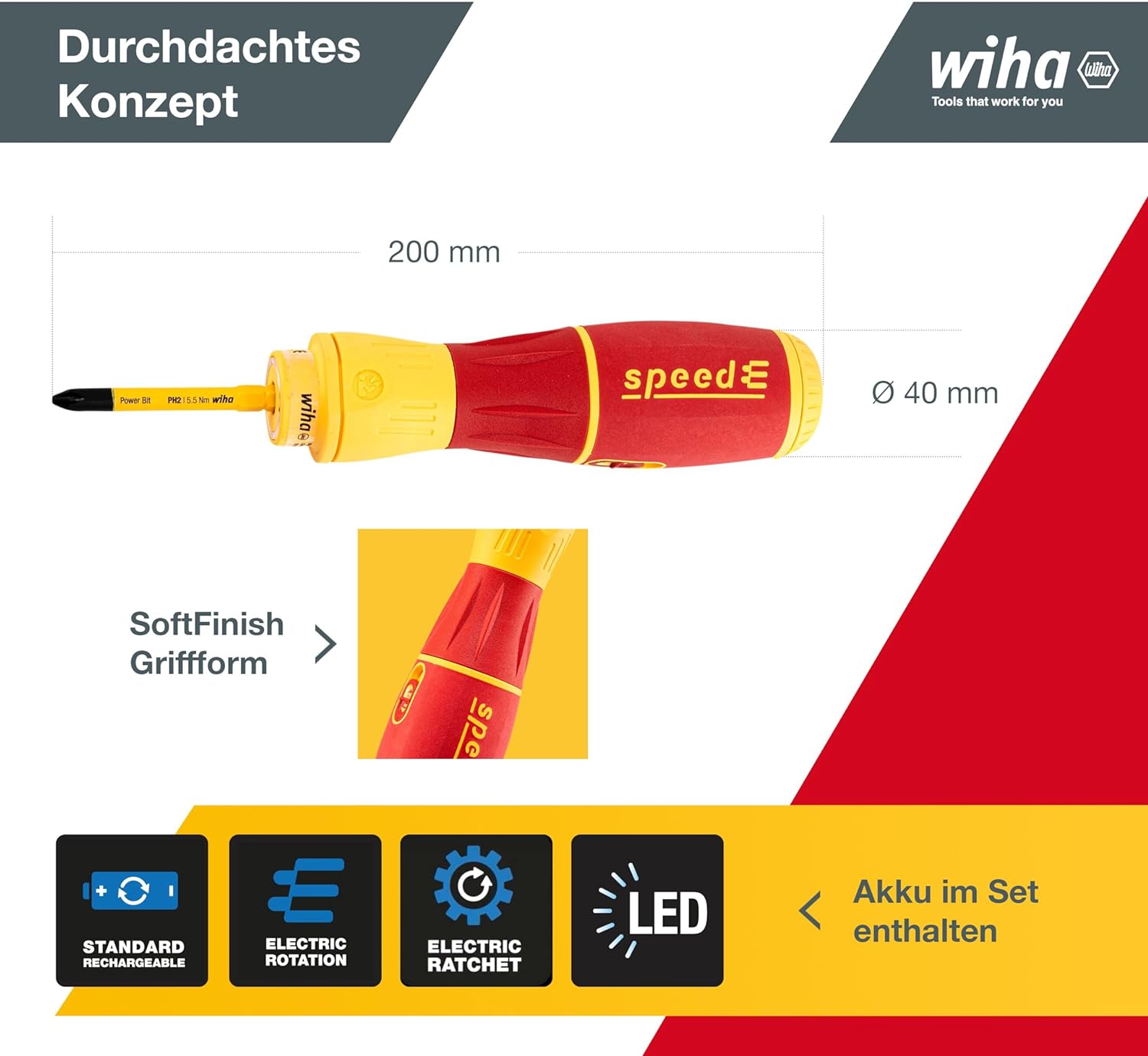wiha Weihan imported insulated electric screwdriver from Germany