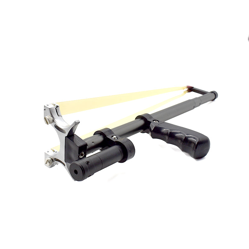 LASER TELESCOPIC ROD FLAT RUBBER BAND SLINGSHOT