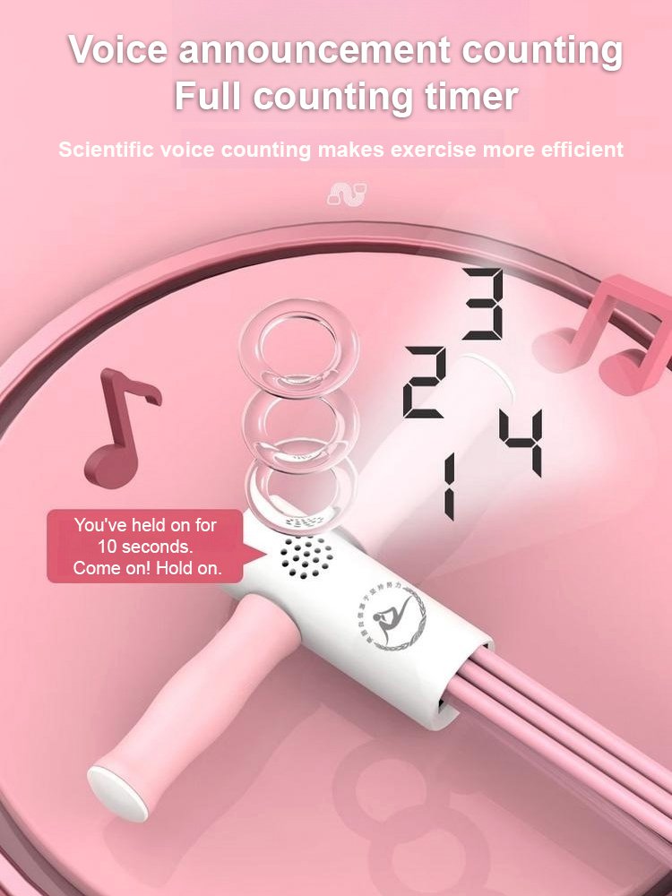 Multi-Function Pedal Puller Resistance Band with Counting & Display Function