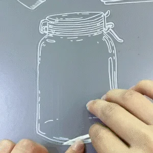 FLOWERMARKS™ TRANSPARENT TABS FOR DRIED FLOWERS - 40 PCS