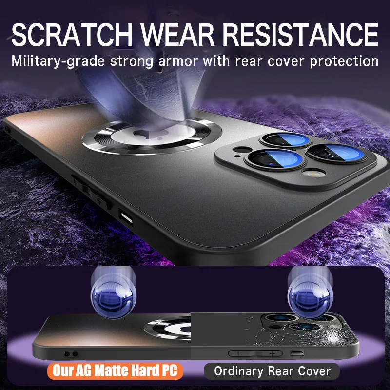 New 2024 High Quality Matte Titanium Mobile Phone Case - Comes with Lens Film