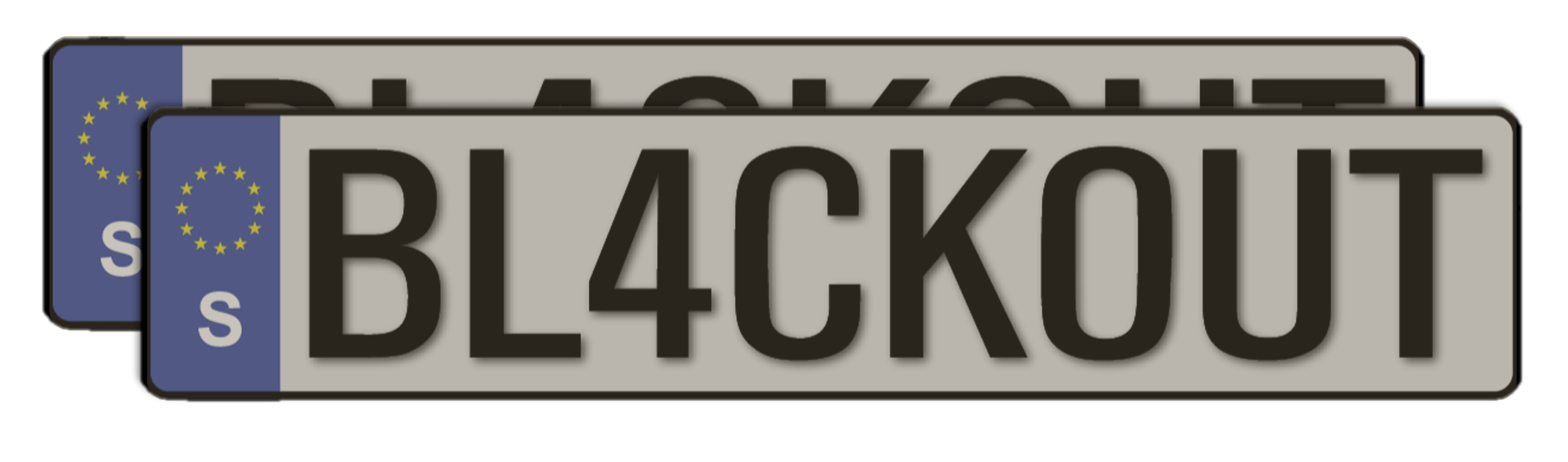 BL4CKOUT PLATE