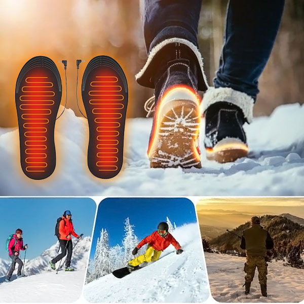 Electric heated shoe soles 