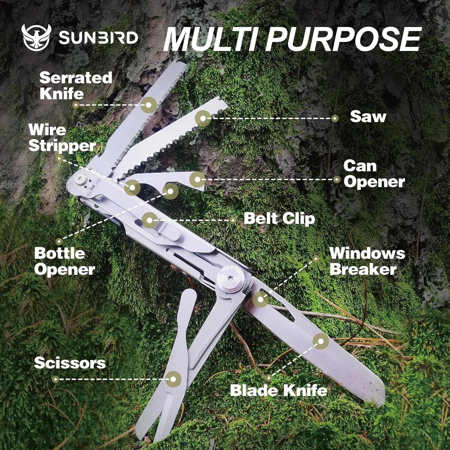 Outdoor multifunctional pliers