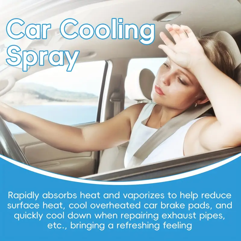 Instant Cooling Spray For Cars & Outdoors - Refreshing Heat Relief, Portable & Easy To Use