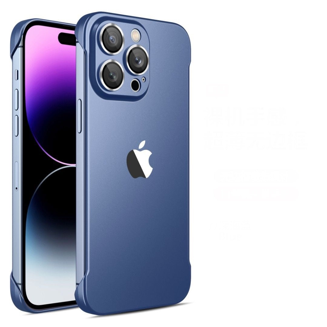  PC Borderless Matte Phone Case Without MagSafe