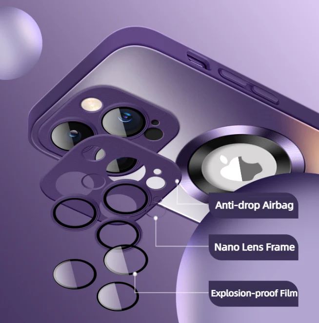 New 2024 High Quality Matte Titanium Mobile Phone Case - Comes with Lens Film