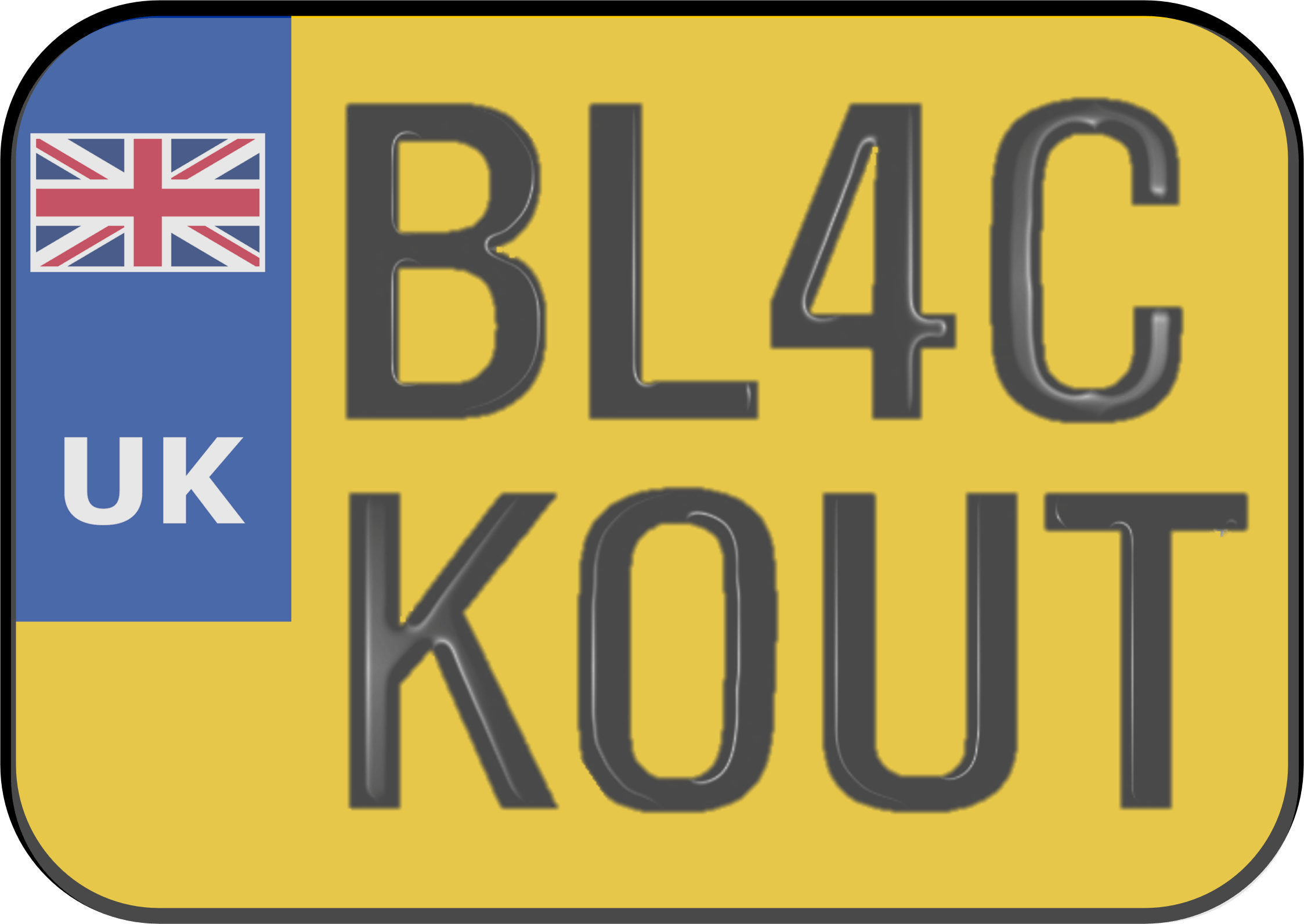 BL4CKOUT PLATE