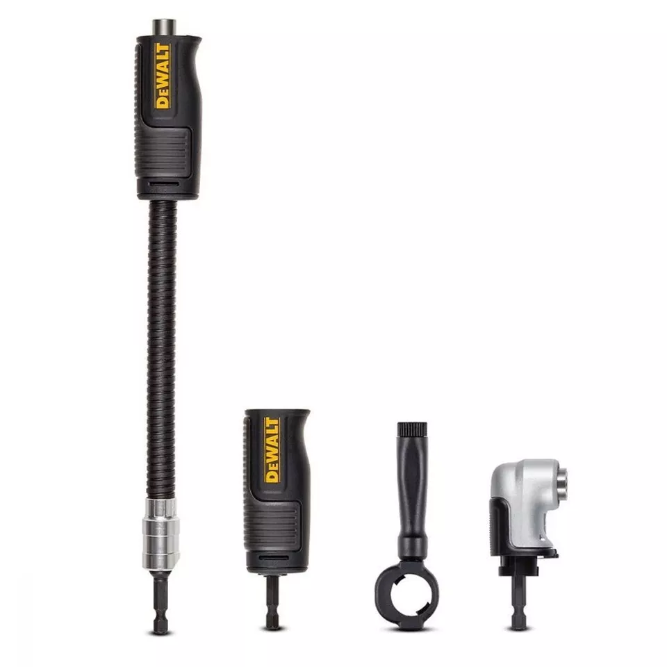 DWAMRASET impact driver adapter 4-in-1 detachable right angle adapter suitable for electric drill