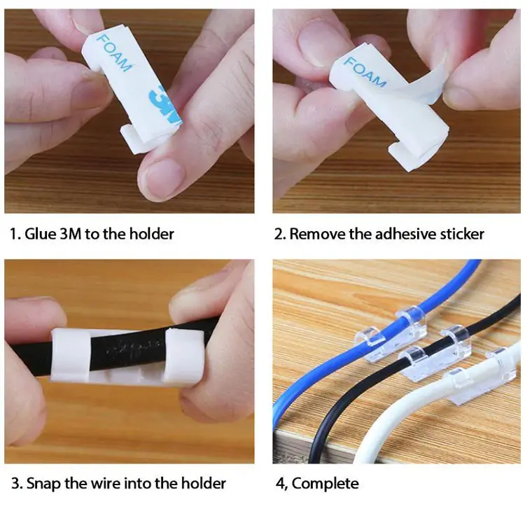✅【1 set of 40/60/80/100 pieces】 ✅No-drilling cable distributor
