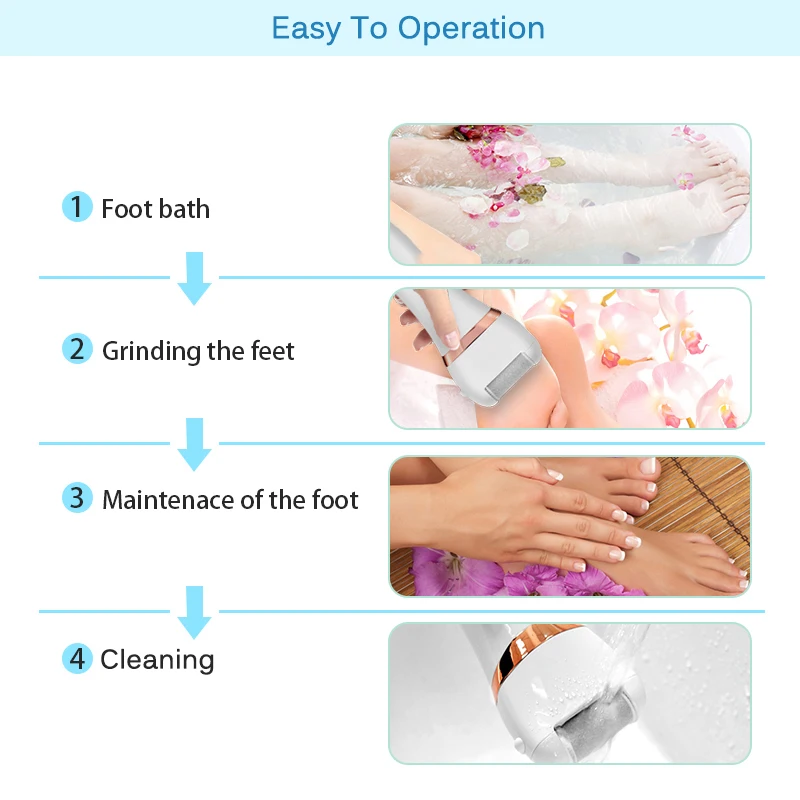 Professional foot care tool LED LCD display