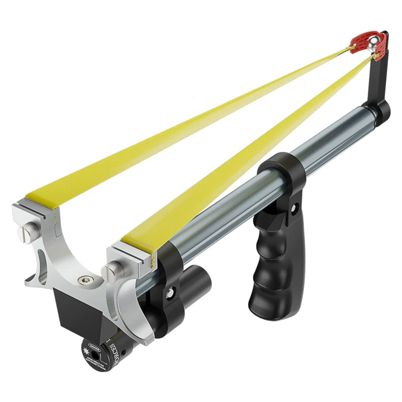 LASER TELESCOPIC ROD FLAT RUBBER BAND SLINGSHOT