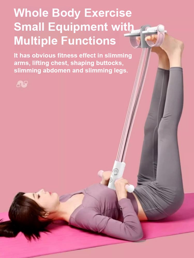 Multi-Function Pedal Puller Resistance Band with Counting & Display Function