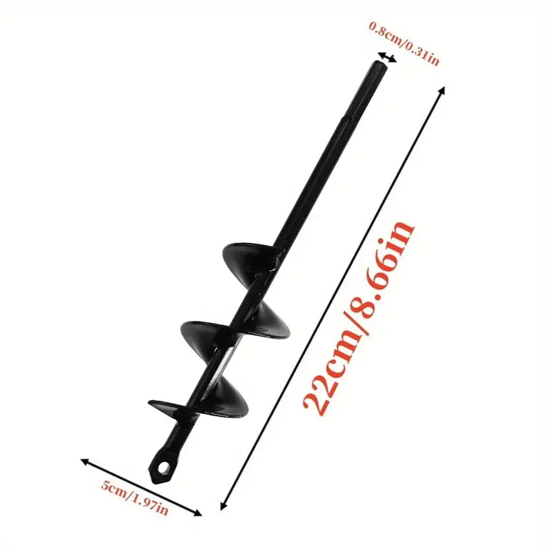 Garden Plant Auger Drill Bit: Plant Faster With 3/8" Hex Drive Drill!