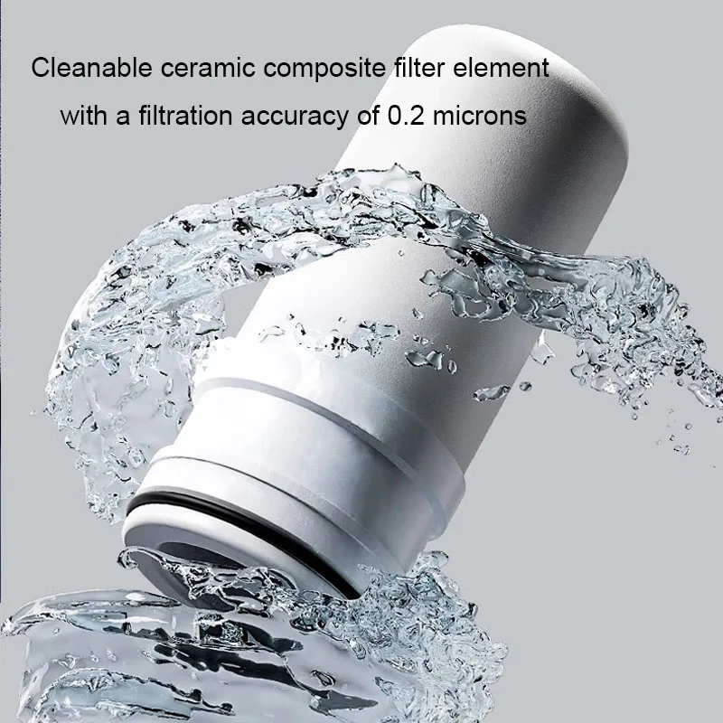Household Healthy Easy Install Ceramic Carbon Tap Water Filter Purifier For Kitchen Shower