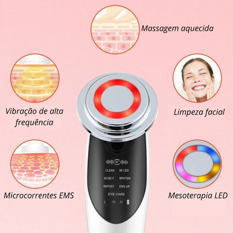 Aparelho Multifunção para Cuidados com a Pele - Anti-Rugas/Rejuvenescedor