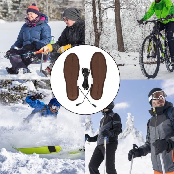 Electric heated shoe soles 