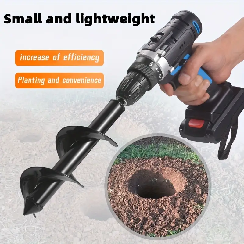 Garden Plant Auger Drill Bit: Plant Faster With 3/8" Hex Drive Drill!