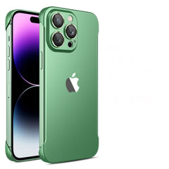  PC Borderless Matte Phone Case Without MagSafe