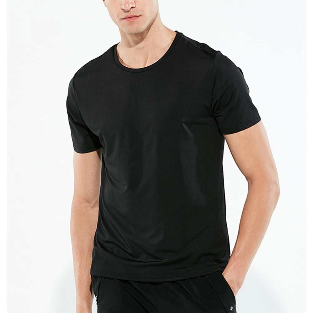 Unisex style - waterproof and stain-resistant black technology short-sleeved shirt