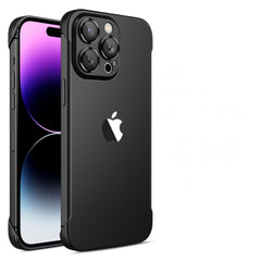  PC Borderless Matte Phone Case Without MagSafe
