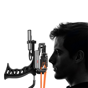 Prootor Tirachinas con láser para caza profesional con 3 bandas de goma, hondas, cohetes para adultos, con 300 municiones