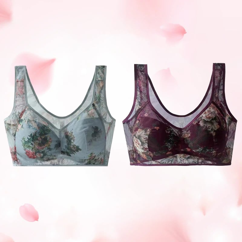 🔥Last Day 49% OFF🔥Cooling comfort bra made from ice silk and lace