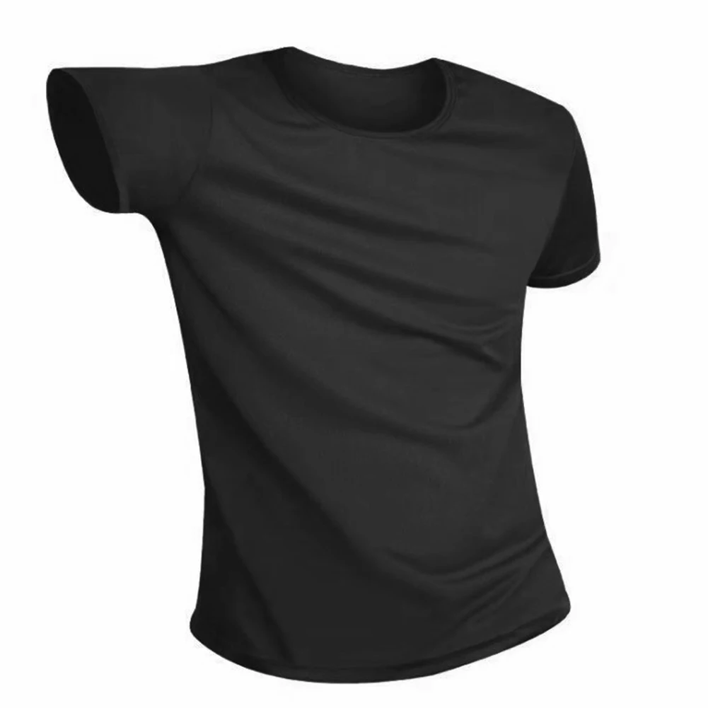 Unisex style - waterproof and stain-resistant black technology short-sleeved shirt