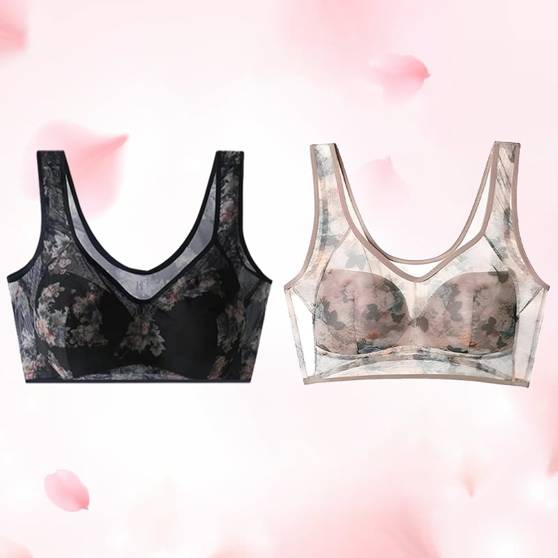 🔥Last Day 49% OFF🔥Cooling comfort bra made from ice silk and lace