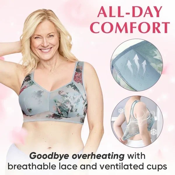 🔥Last Day 49% OFF🔥Cooling comfort bra made from ice silk and lace