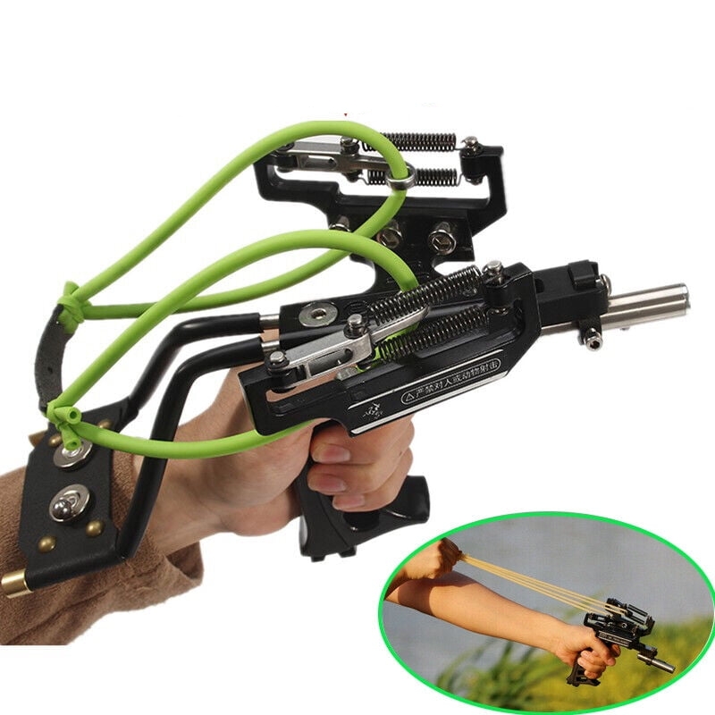 Prootor Tirachinas con láser para caza profesional con 3 bandas de goma, hondas, cohetes para adultos, con 300 municiones